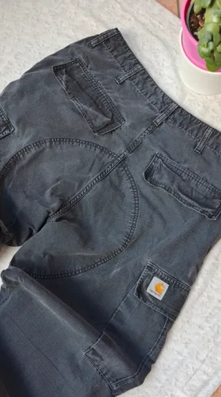 Carhartt Cargo Carpenter-Jeans Baggy W32 L34 Nero