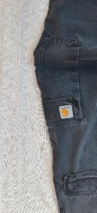 Carhartt Cargo Carpenter-Jeans Baggy W32 L34 Nero