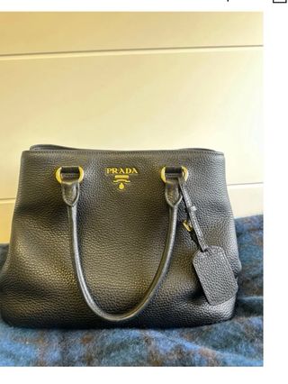 Borsa Tote/Shopping Prada Nero in Pelle
