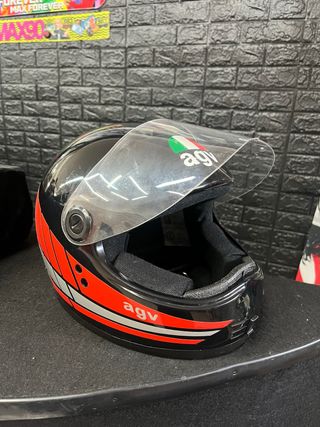 Casco AGV VINTAGE nero con grafica
