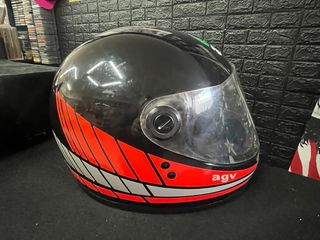 Casco AGV VINTAGE nero con grafica