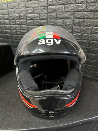 Casco AGV VINTAGE nero con grafica