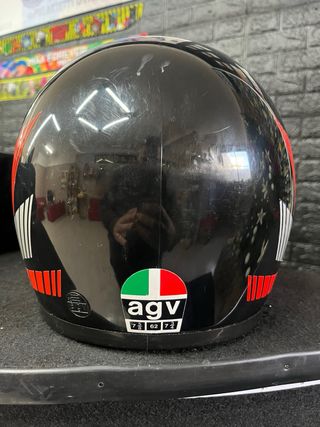 Casco AGV VINTAGE nero con grafica