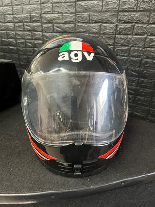 Casco AGV VINTAGE nero con grafica