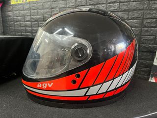 Casco AGV VINTAGE nero con grafica
