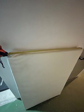Cojín denso para palet 120x80 con funda lavable.
