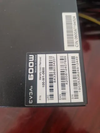 Fuente Alimentación EVGA 600W