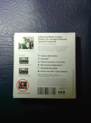 Polaroid Originals B&W Spectra Film