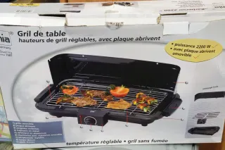 Barbacoa eléctrica 2200W con placa extraíble