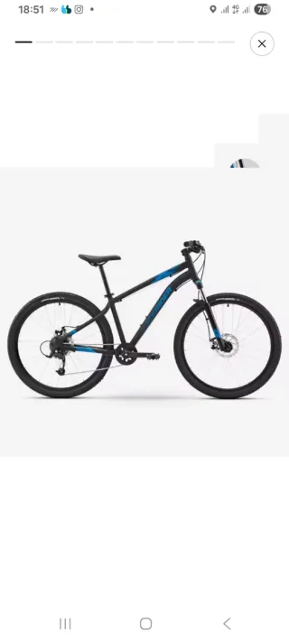 Bicicleta Rockrider Negra