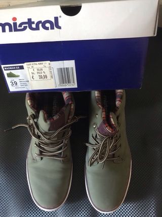 Mistral scarponcino verde taglia 39