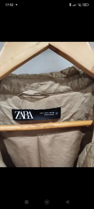 Chaqueta Zara guateada beige