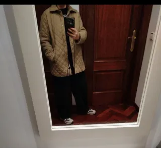 Chaqueta Zara guateada beige