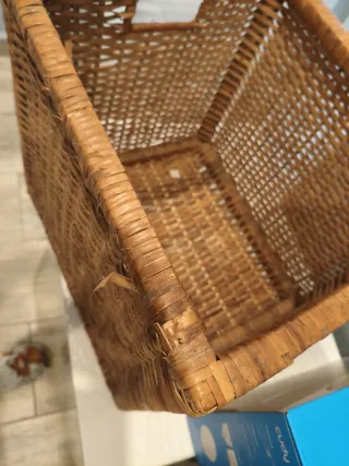 Cestas de mimbre apilables