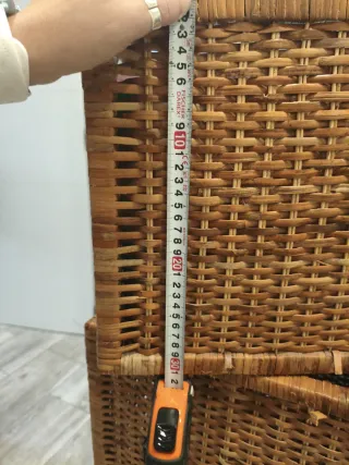 Cestas de mimbre apilables