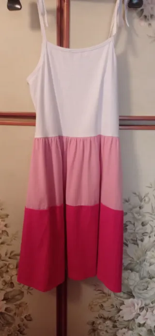 Abito estivo bambina a blocchi di colore