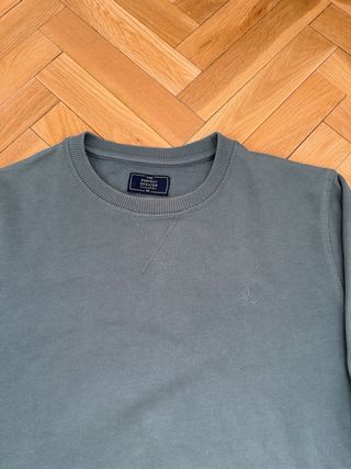 Sudadera Scalpers Talla M Verde Azulada
