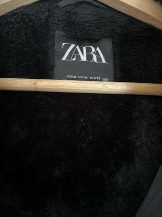 Plumífero Zara Negro Talla M
