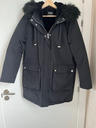 Plumífero Zara Negro Talla M