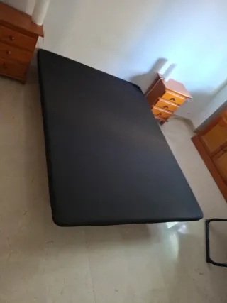Base Cama Solier 135x190 cm Negra
