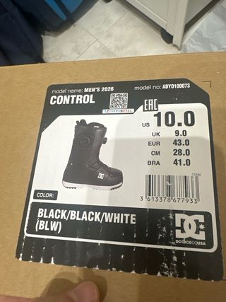 Botas Snowboard DC Shoes Control NUEVAS
