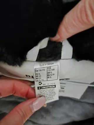 Chaquetón de montaña blanco y negro