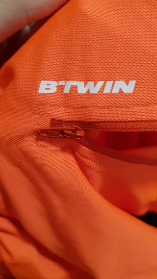 Maillot Ciclismo Btwin Niño Naranja