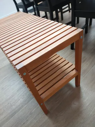 Banco IKEA de madera