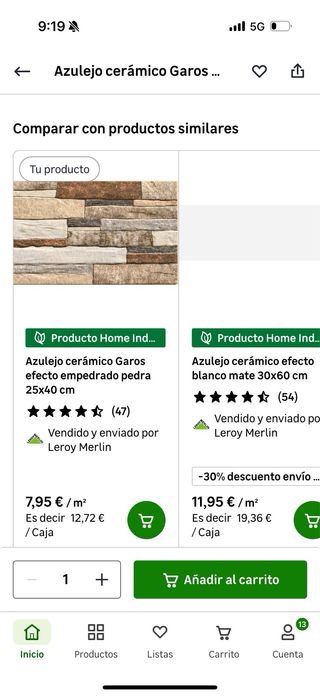 Azulejos efecto piedra EC Garbi Natural