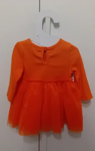 Vestito Zucca bimba 0-3 mesi (62cm), Halloween