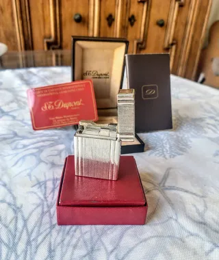 Accendino S.T. Dupont Argento Originale