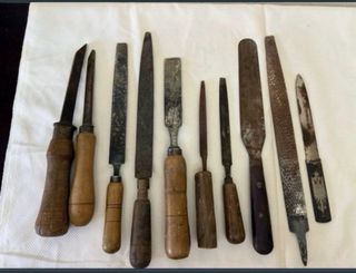 Lote herramientas carpintero antiguas