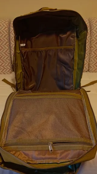 Mochila Táctica 45L Caqui + reflectante