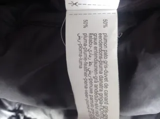 Plumífero negro Zara Talla 7