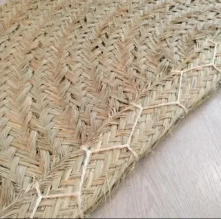 Alfombra Media Luna Esparto Natural Estilo Boho