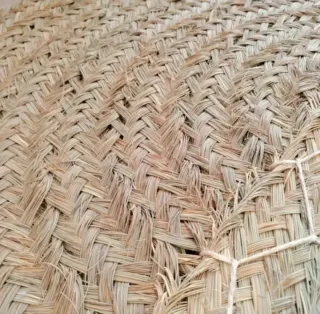 Alfombra Media Luna Esparto Natural Estilo Boho