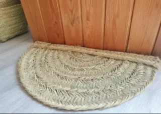 Alfombra Media Luna Esparto Natural Estilo Boho