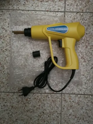 Pistola soldadora de plástico amarilla
