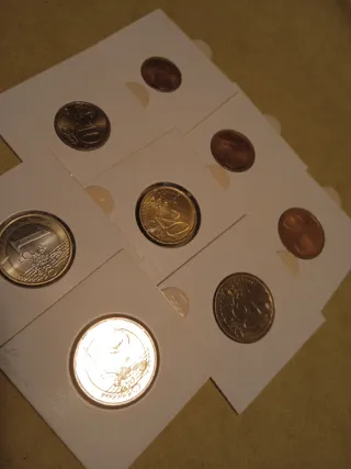 Lote de monedas euro de Austria 2002