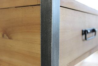 Libreria 3 Cassetti 5 Scaffali Legno e Metallo