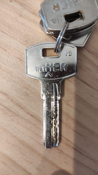 Cilindro INTHER europerfil + 5 llaves – Perfil 16