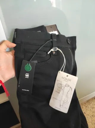 G-Star RAW Mujer Talla 25W / 34L Negro NUEVO
