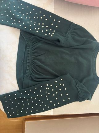 Jersey verde perlas
