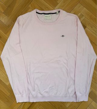 Jersey Gant Rosa Cuello Redondo Talla L