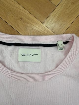 Jersey Gant Rosa Cuello Redondo Talla L