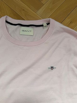 Jersey Gant Rosa Cuello Redondo Talla L