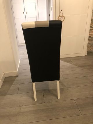 4 Sillas Salón Cuero Sintético