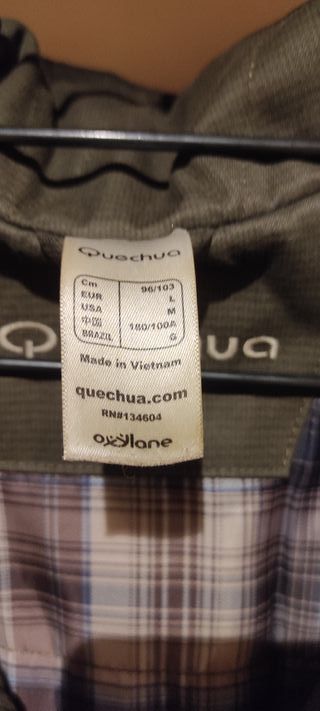 Chaqueta de invierno Quechua verde militar