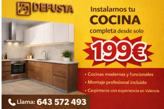 Instalamos tu COCINA desde 199€ | Valencia