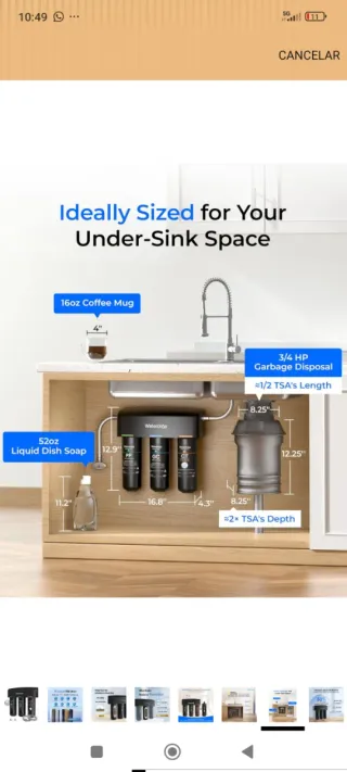 Waterdrop Sistema Filtrado Agua Nuevo